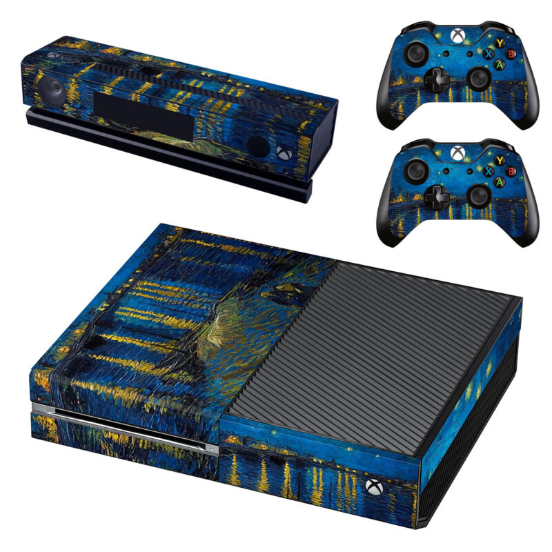 Starry Night Over The Rhone Painting Xbox One Skin Sticker