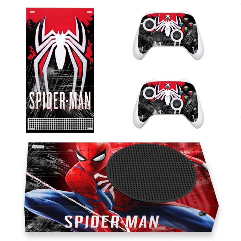 Spider-Man Skin Sticker For Xbox Series S And Controllers Design 1