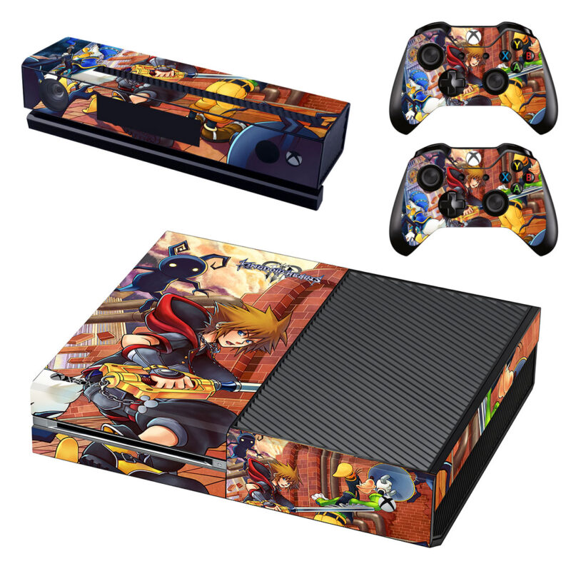 Kingdom Hearts III Game Characters Skin Sticker For Xbox One Design 1