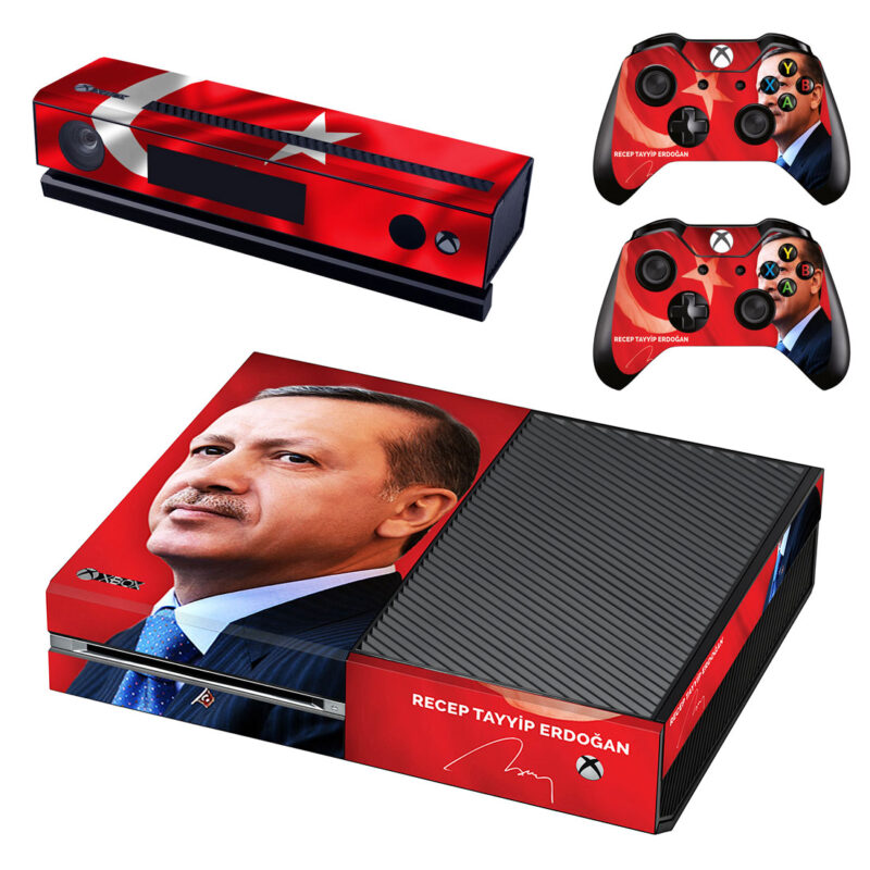 Recep Tayyip Erdogan With Turkey Xbox One Skin Sticker