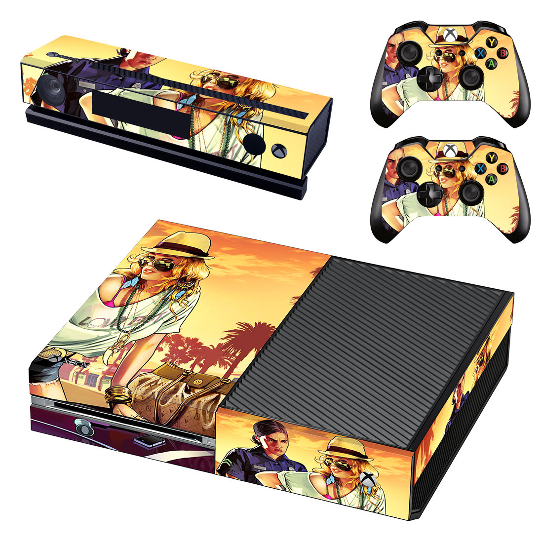 Grand Theft Auto V Game Xbox One Skin Sticker Design 5