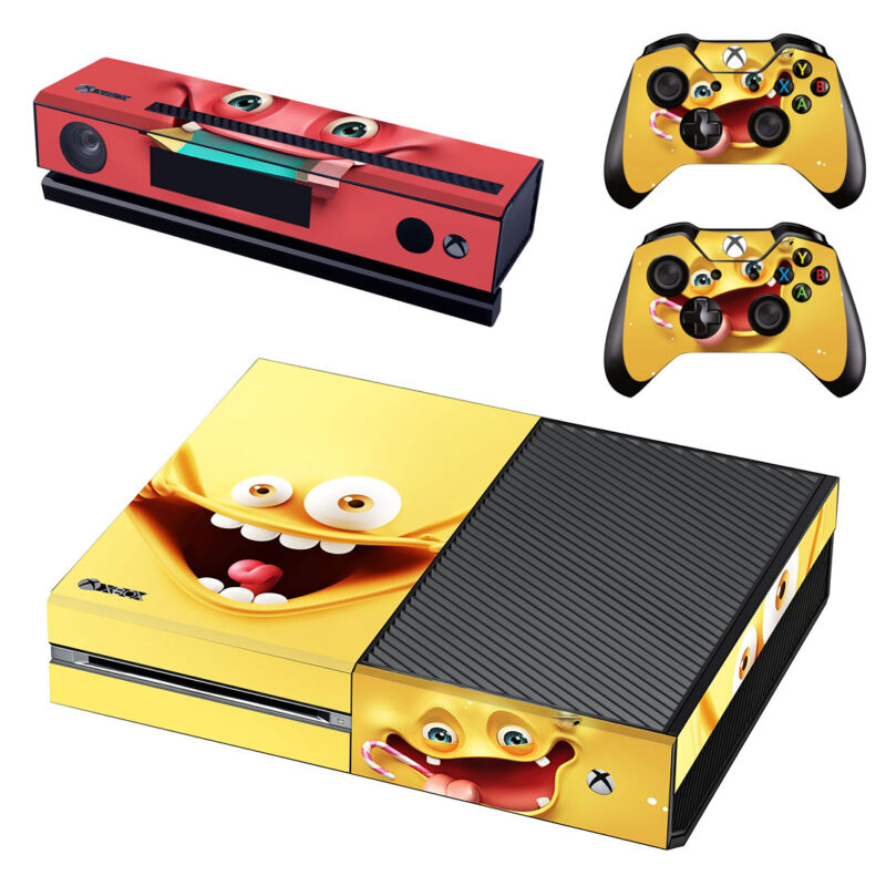 Funny Face Emoji Xbox One Skin Sticker