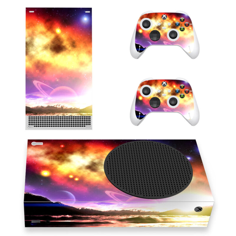 Abstract Dream World Of The Charming Skin Sticker For Xbox Series S And Controllers