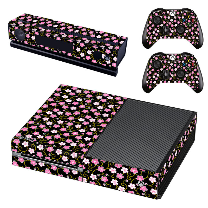 Floral Pattern Xbox One Skin Sticker