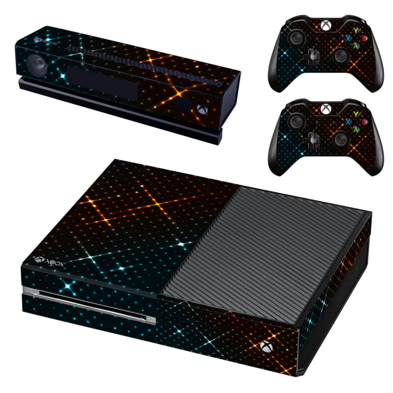 Twinkling Stars Led Design Xbox One Skin Sticker