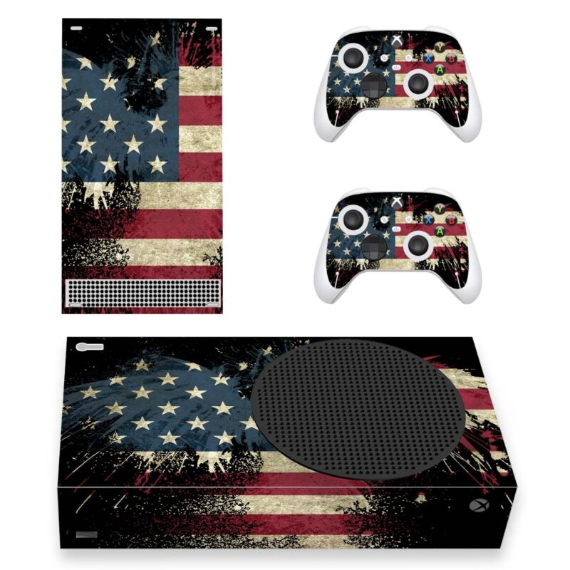 Flag Of The United States Skin Sticker For Xbox Series S And Controllers