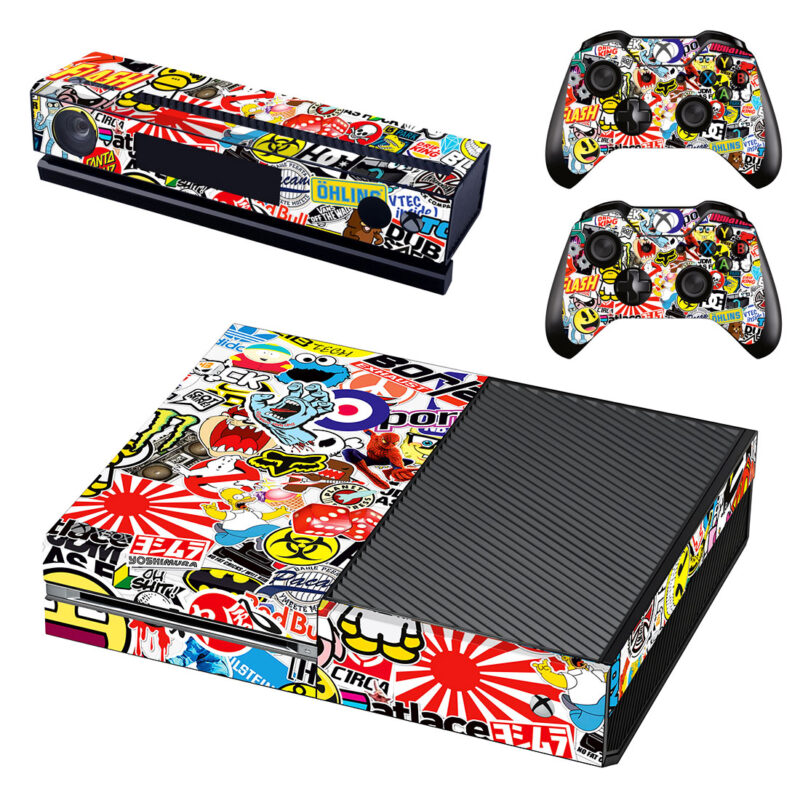 Sticker Bomb Theme Xbox One Skin Sticker