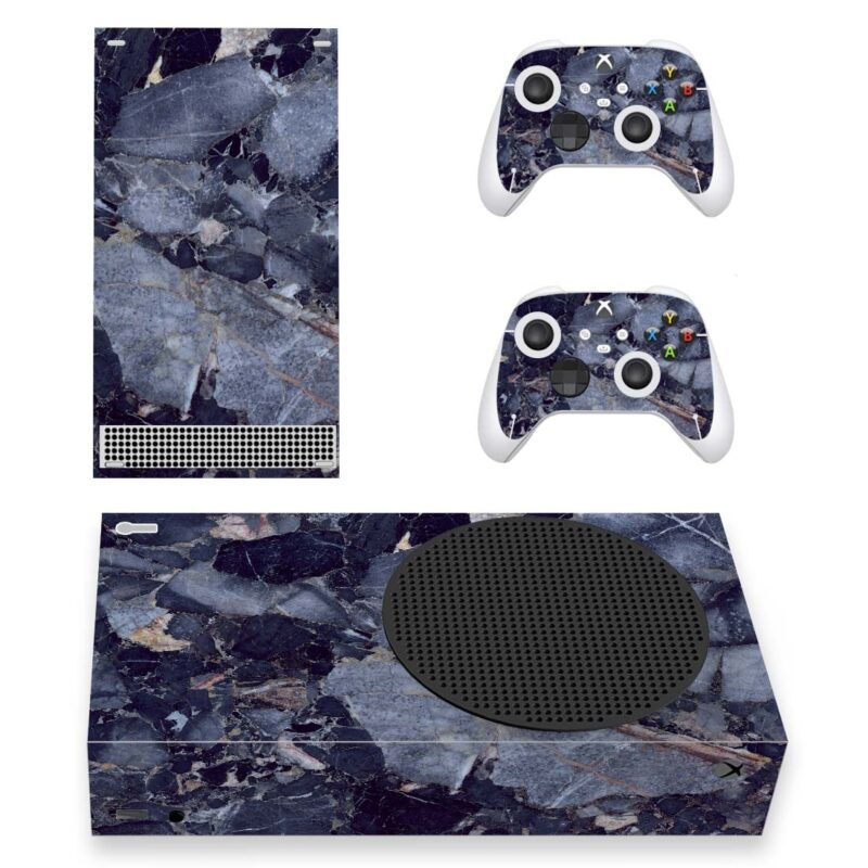 Grey Marble Texture Skin Sticker For Xbox Series S And Controllers