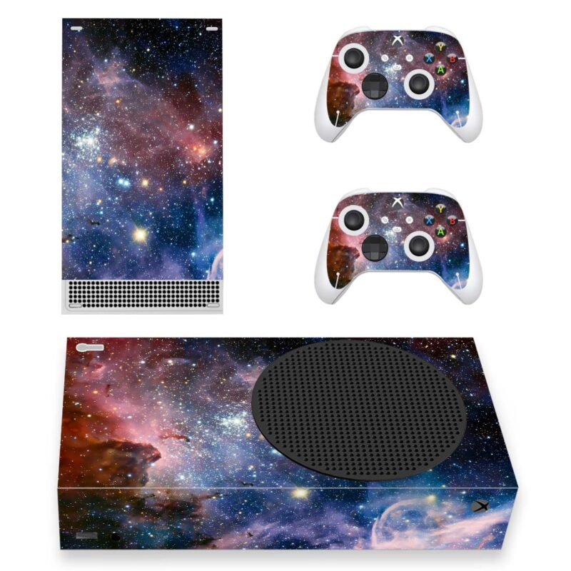Galaxy With Stars Skin Sticker For Xbox Series S And Controllers
