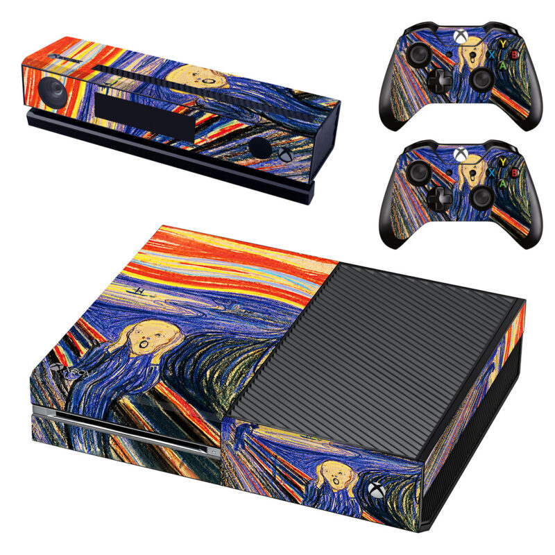 The Scream Painting Xbox One Skin Sticker