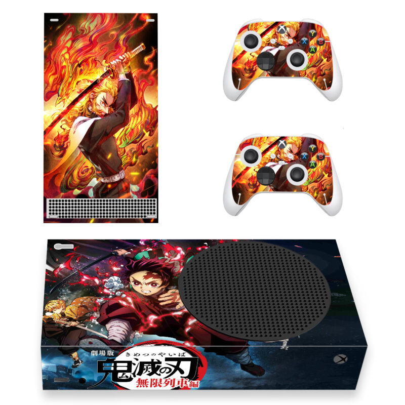 Demon Slayer: Kimetsu No Yaiba Series Skin Sticker For Xbox Series S And Controllers Design 2