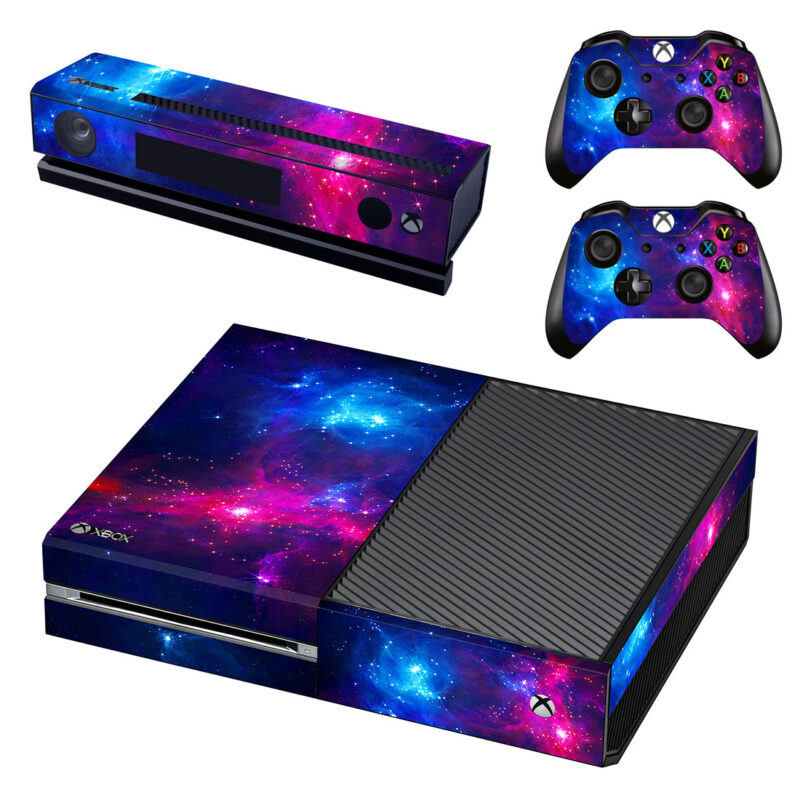 Pink And Blue Nebula Xbox One Skin Sticker