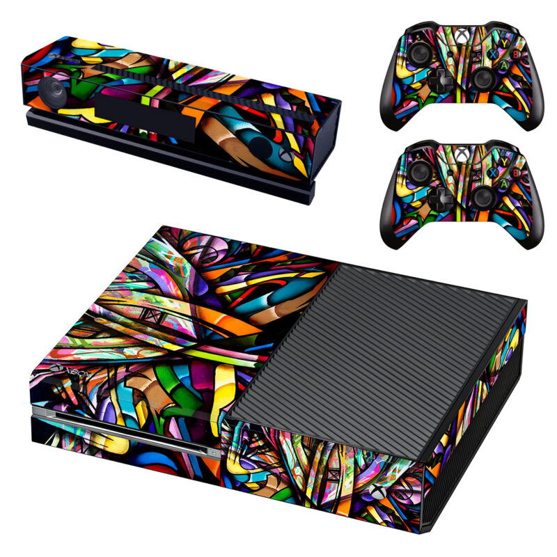 Colorful Graffiti Artwork Print Xbox One Skin Sticker