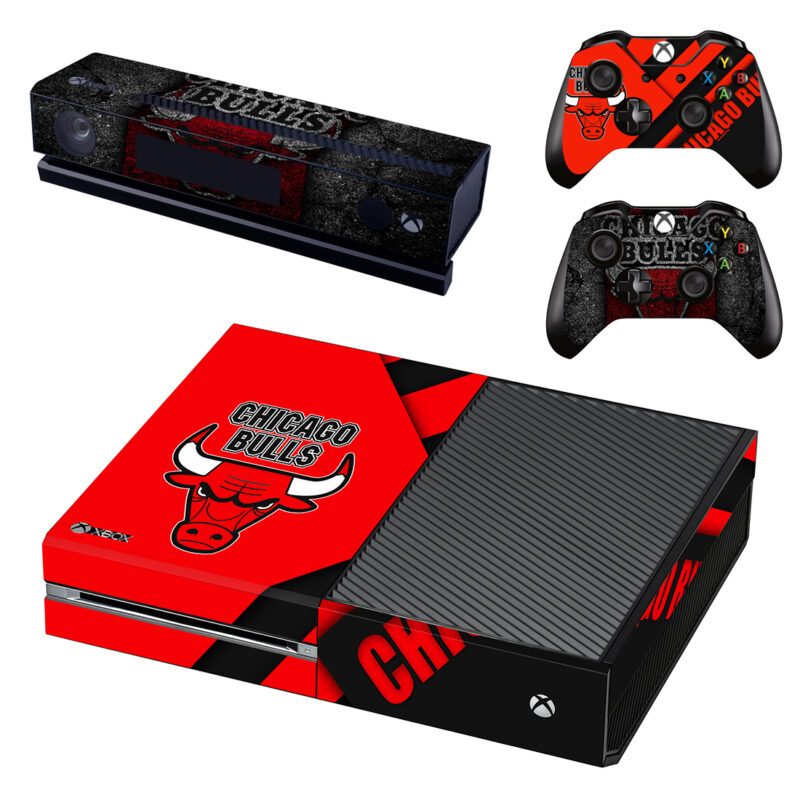 Chicago Bulls Xbox One Skin Sticker Design 2