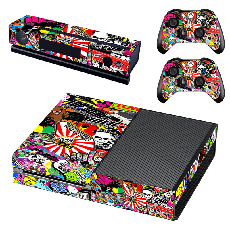 Sticker Bomb Theme Skin Sticker For Xbox One