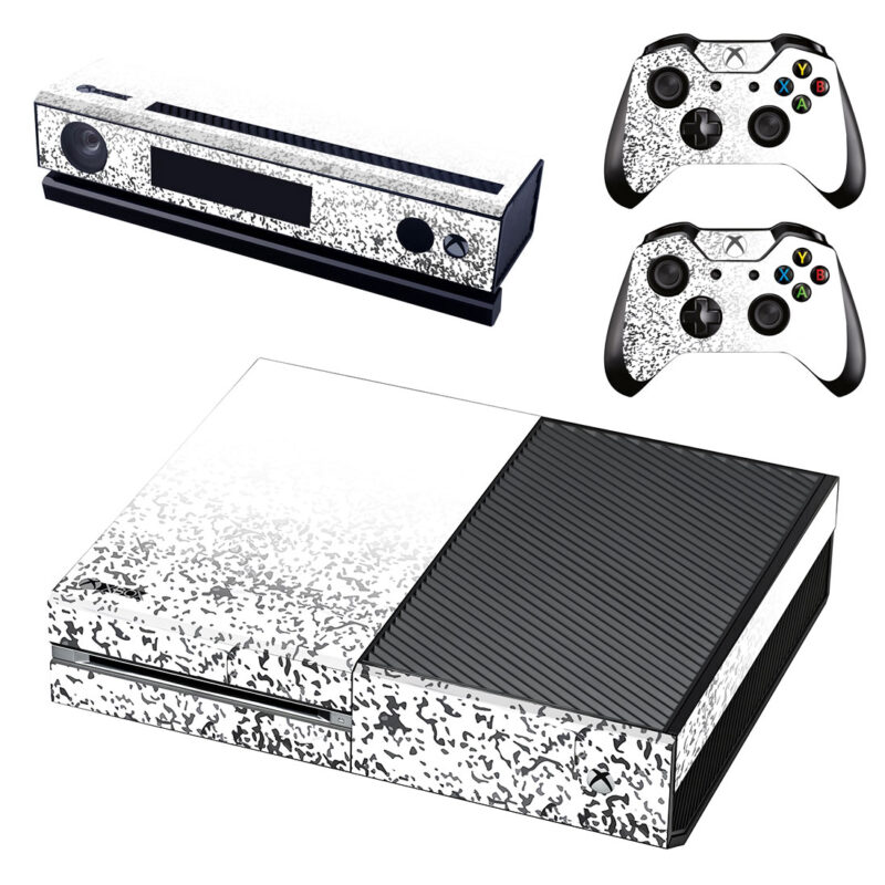 Black And White Grunge Texture Xbox One Skin Sticker