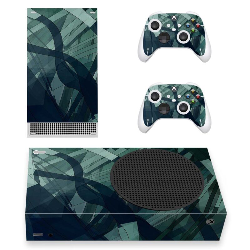 Abstract Glass Architecture Pattern Skin Sticker For Xbox Series S And Controllers