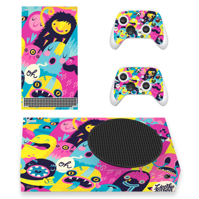 MrSuicideSheep OMFG Hello Skin Sticker For Xbox Series S And Controllers