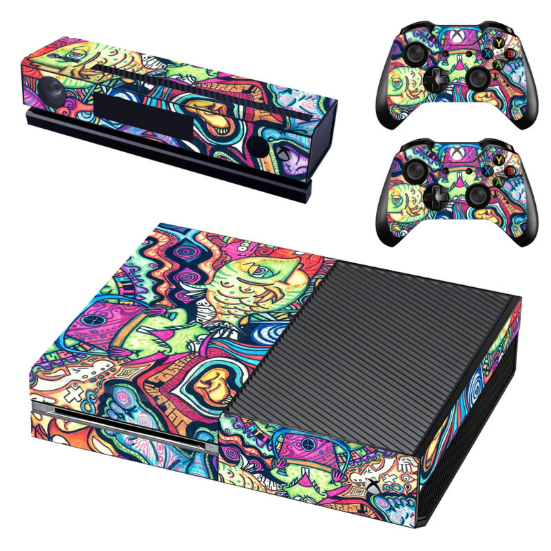 Hippie Psychedelic Art Xbox One Skin Sticker