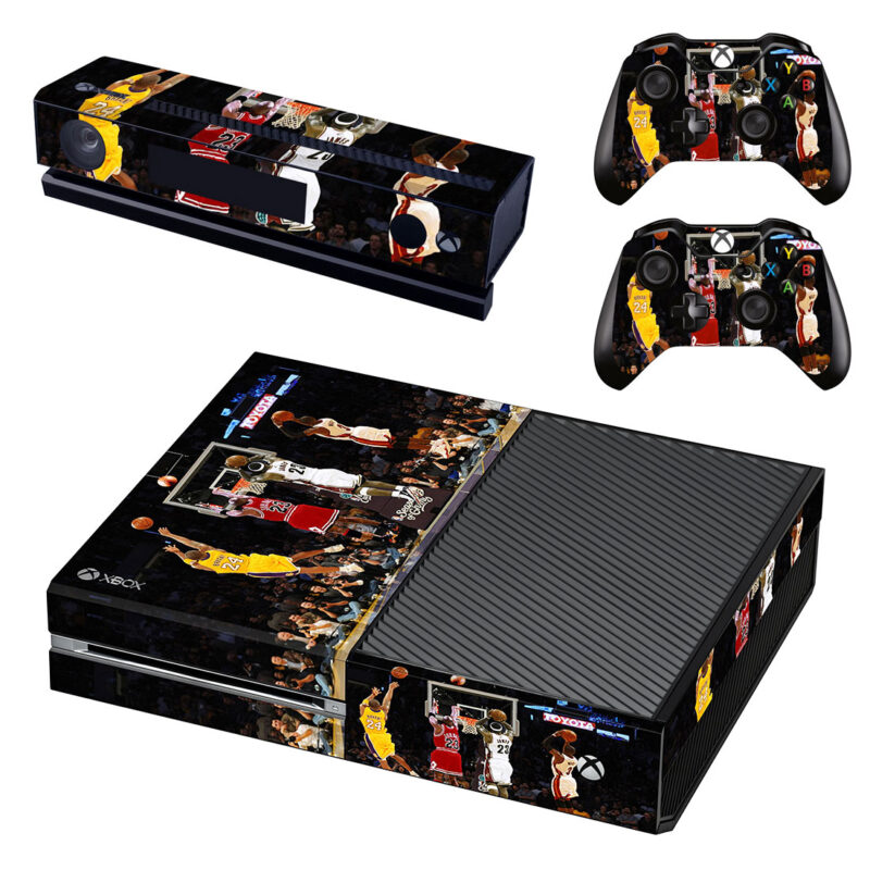 NBA Finals 1998 Game Team Members Print Xbox One Skin Sticker