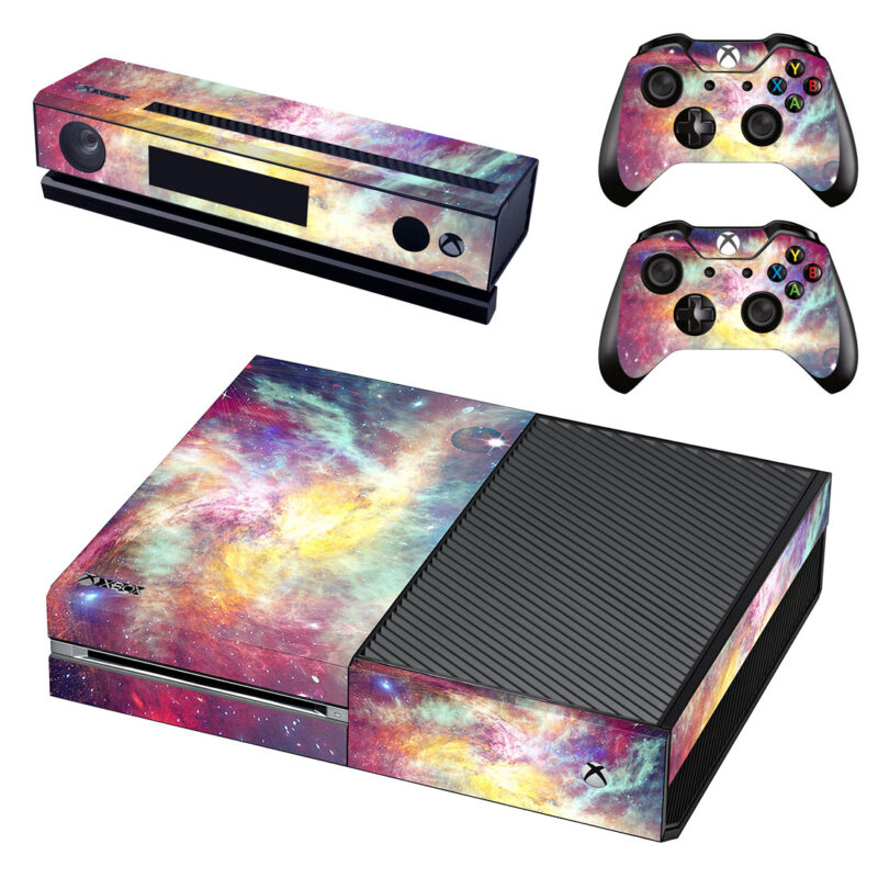 Colorful Nebula And Stars In Space Xbox One Skin Sticker