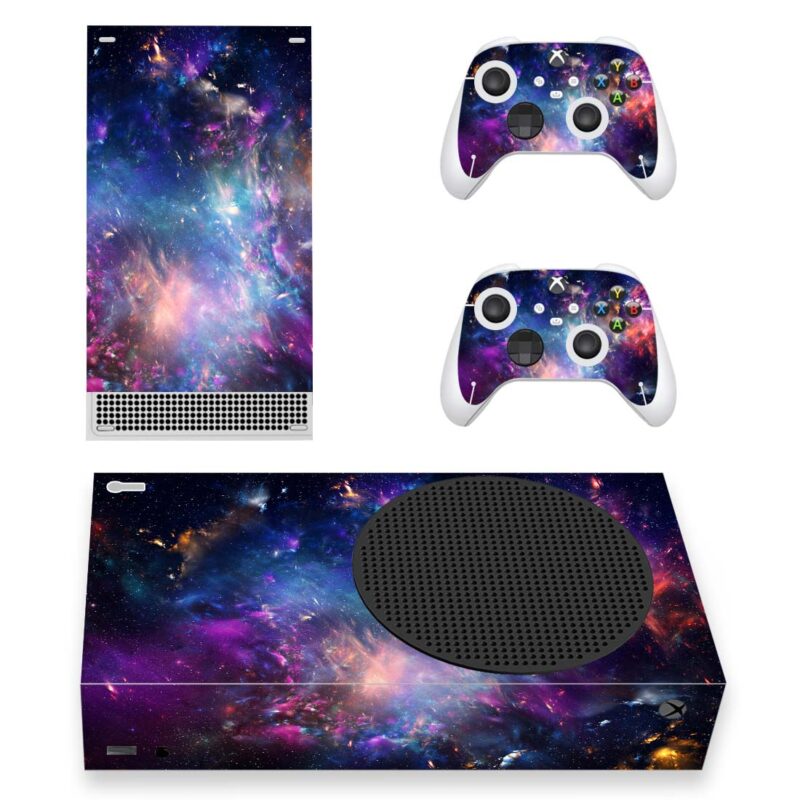 Space Nebula Supernova Galaxy Skin Sticker For Xbox Series S And Controllers