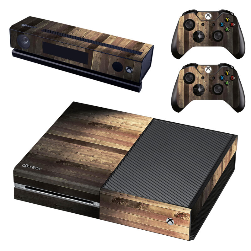 Old Brown Wood Planks Texture Xbox One Skin Sticker