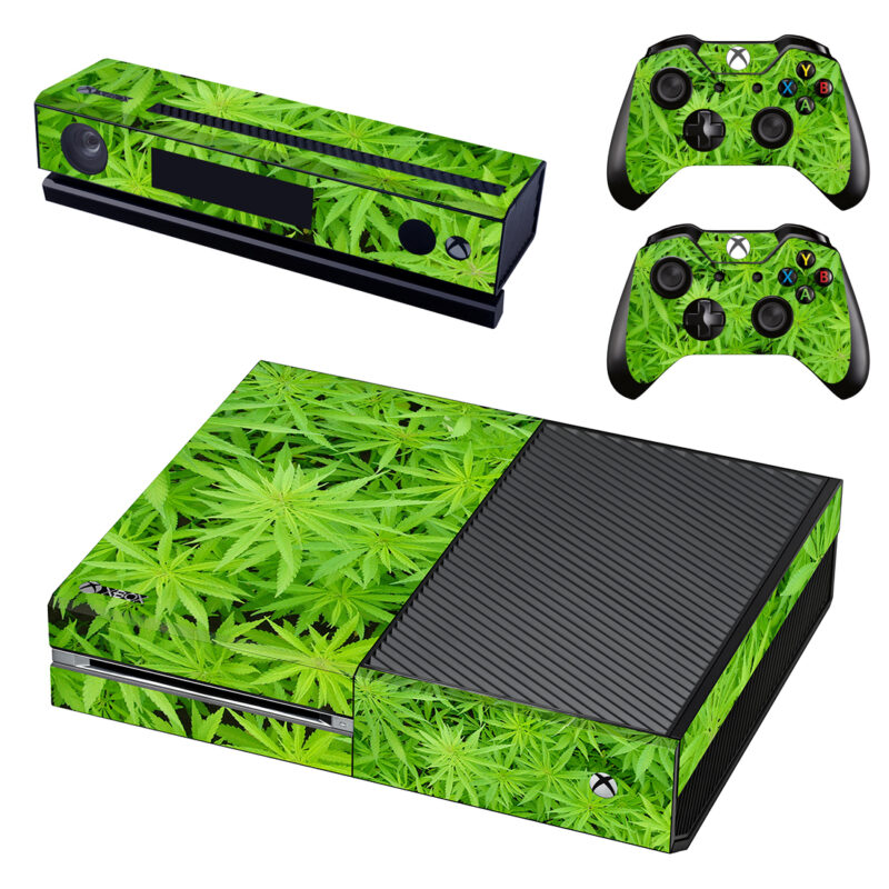 Marijuana Leaves Skin Sticker For Xbox One