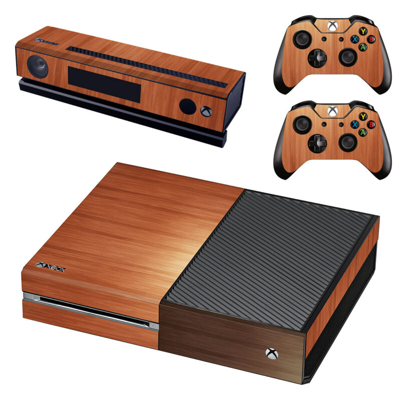 Brown Veneer Plywood Texture Xbox One Skin Sticker