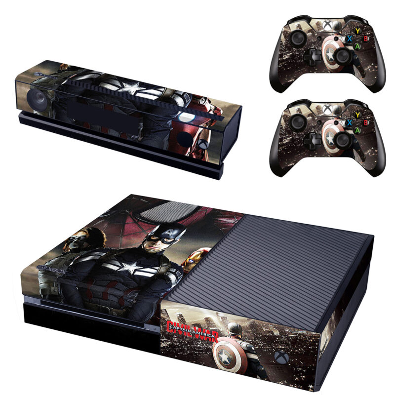 Captain America: Civil War Skin Sticker For Xbox One