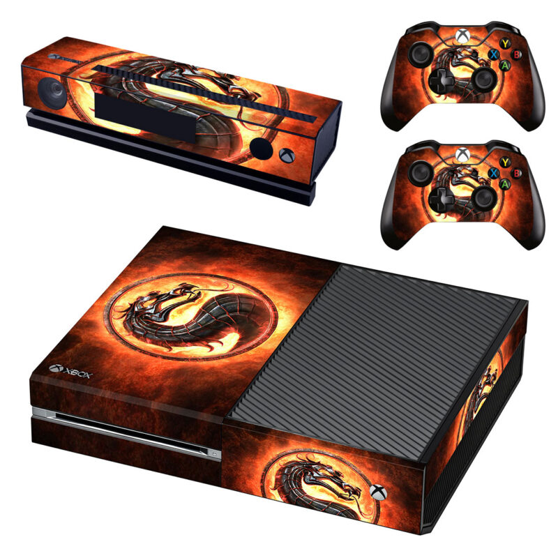 Mortal Kombat Dragon Xbox One Skin Sticker