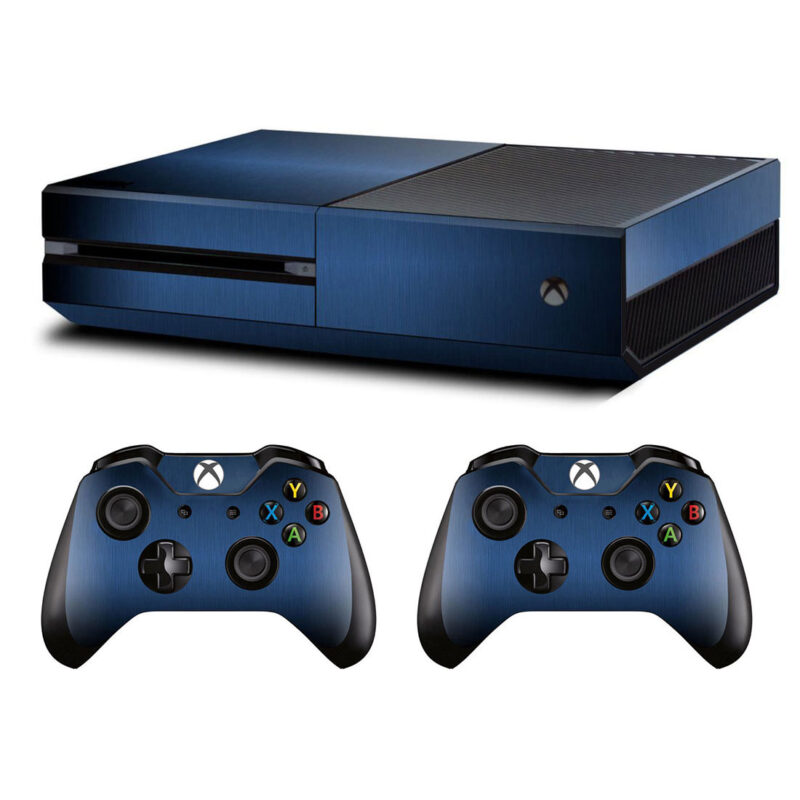 Blue Wood Texture Xbox One Skin Sticker