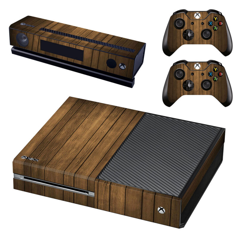 Brown Wooden Panel Texture Xbox One Skin Sticker