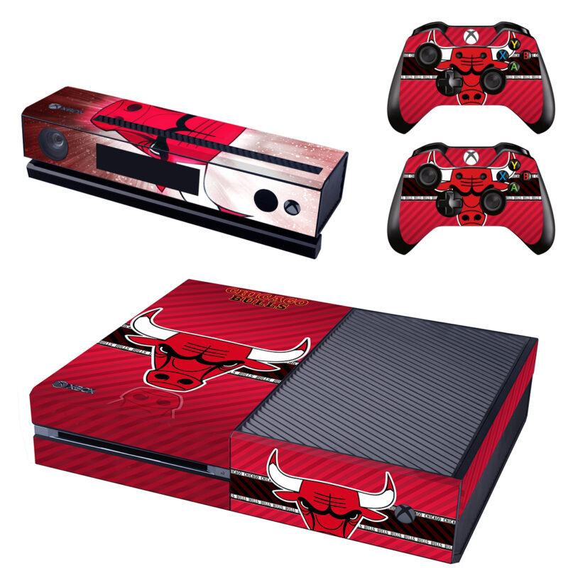 Chicago Bulls Xbox One Skin Sticker Design 1