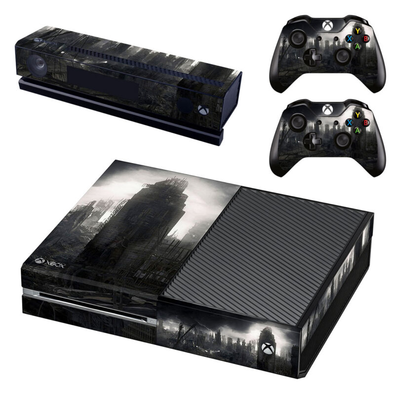 Dark Apocalypse City Building Xbox One Skin Sticker