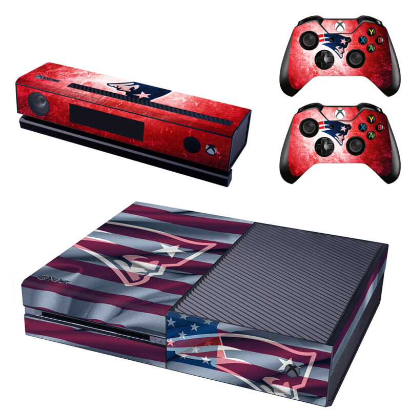 New England Patriots Skin Sticker For Xbox One Design 1