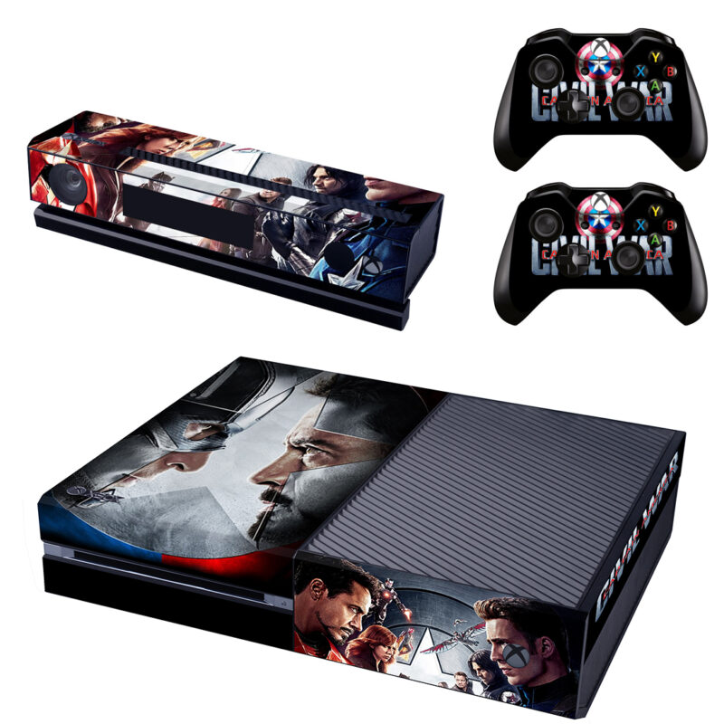 Captain America: Civil War Xbox One Skin Sticker Design 1