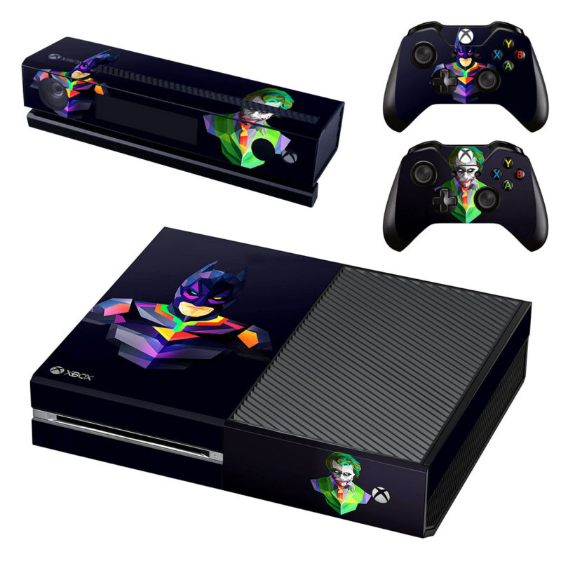 Batman Arkham City And Joker Polygon Artwork Xbox One Skin Sticker