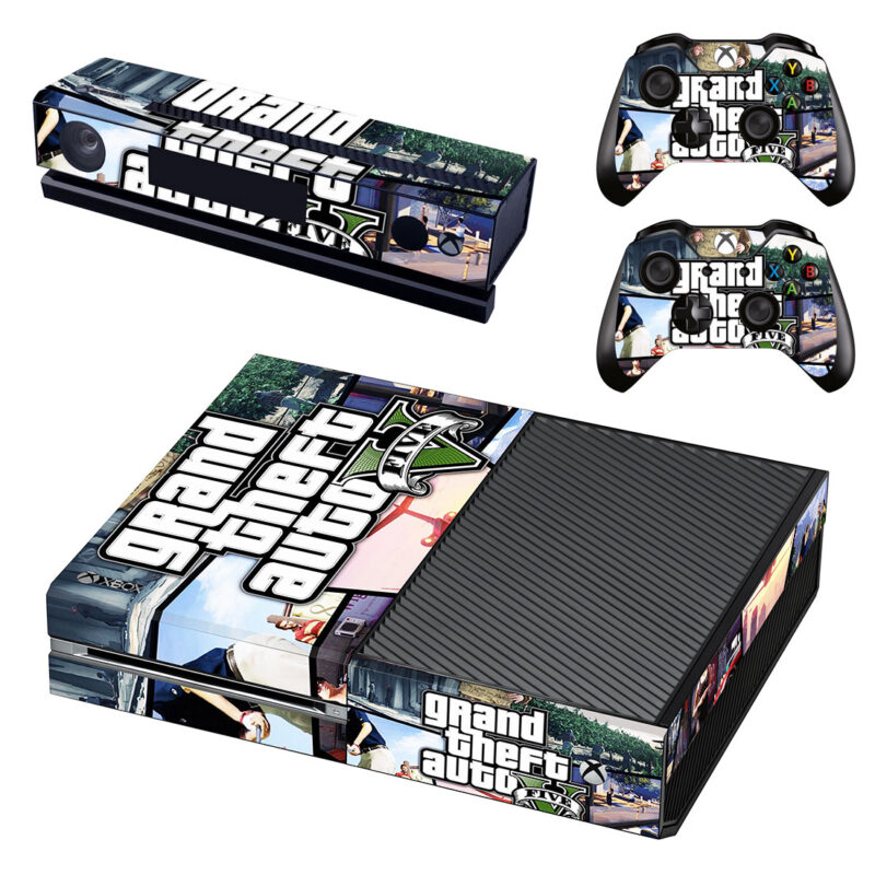 Grand Theft Auto V Game Xbox One Skin Sticker Design 7