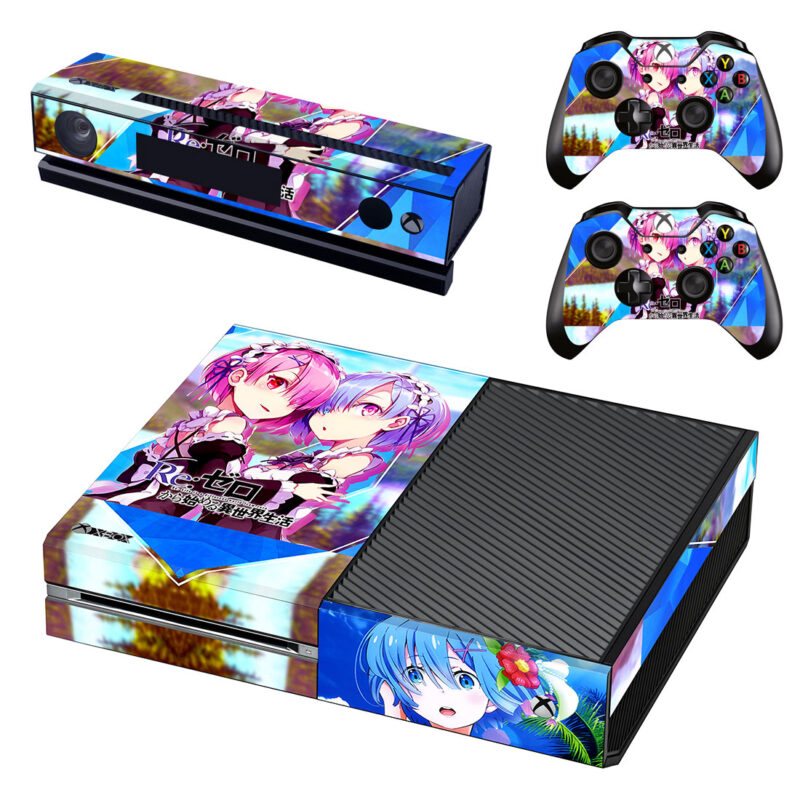 Re Zero Starting Life In Another World Xbox One Skin Sticker Design 3