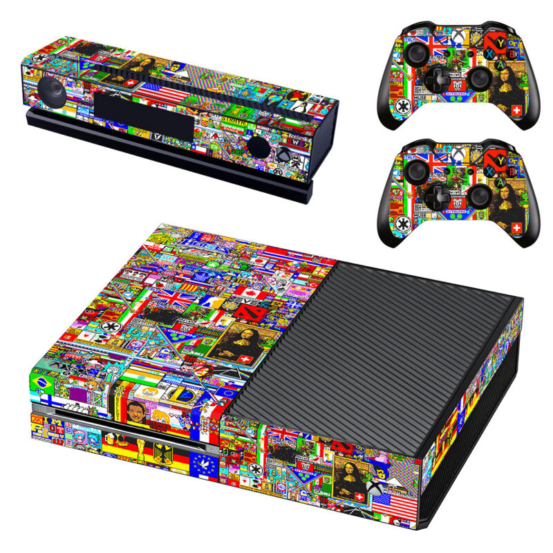 Sticker Bomb Skin Sticker For Xbox One Design 1