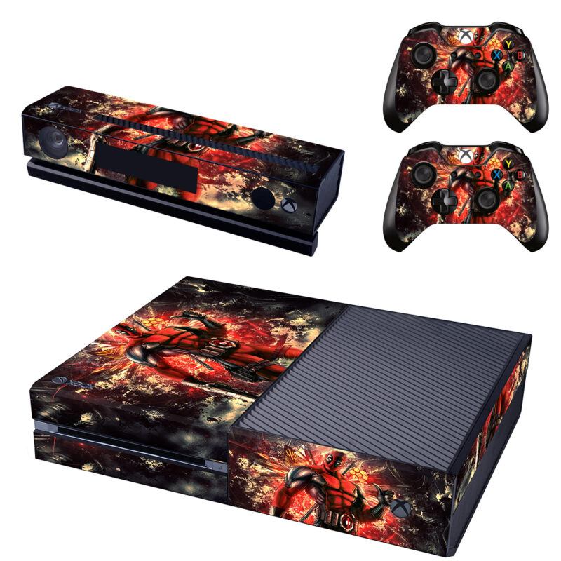 Deadpool Digital Art Xbox One Skin Sticker