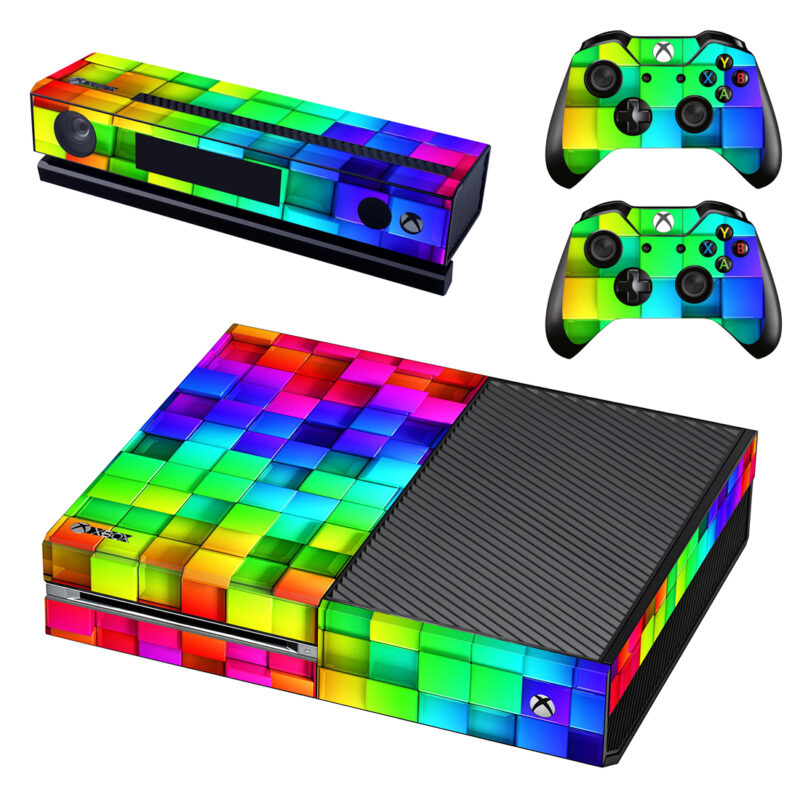 Colorful Square Xbox One Skin Sticker