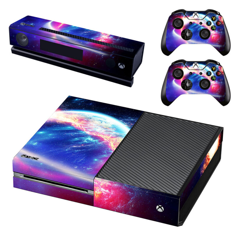 Galaxy Planet Digital Art Xbox One Skin Sticker