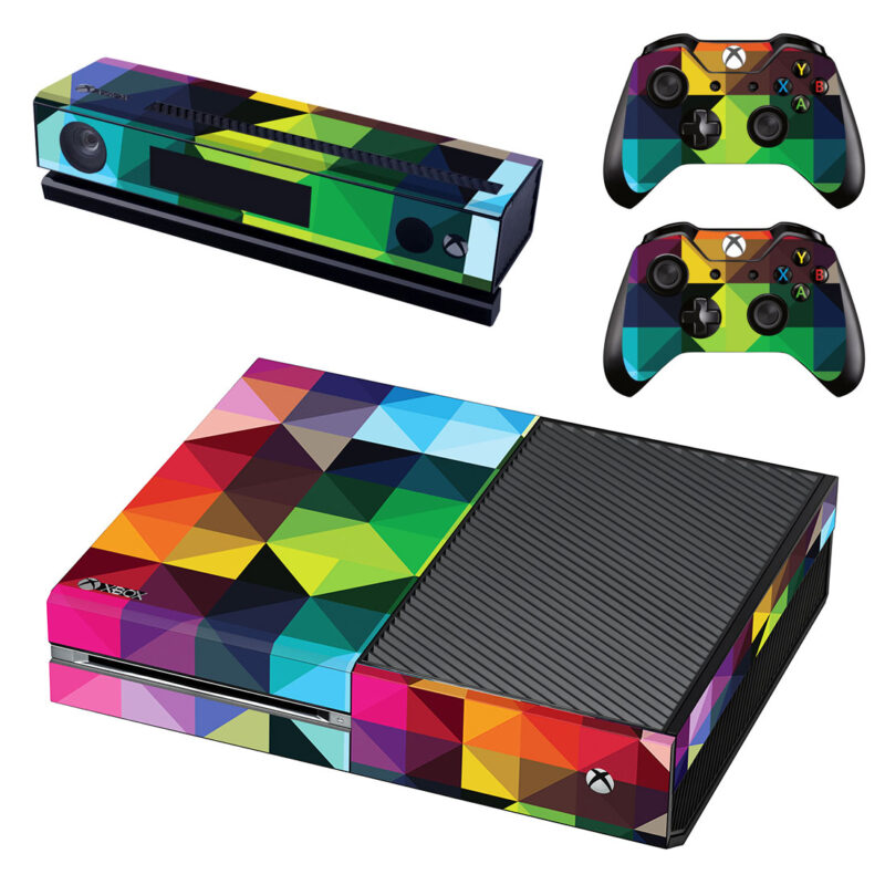 Colorful Triangle Pattern Xbox One Skin Sticker