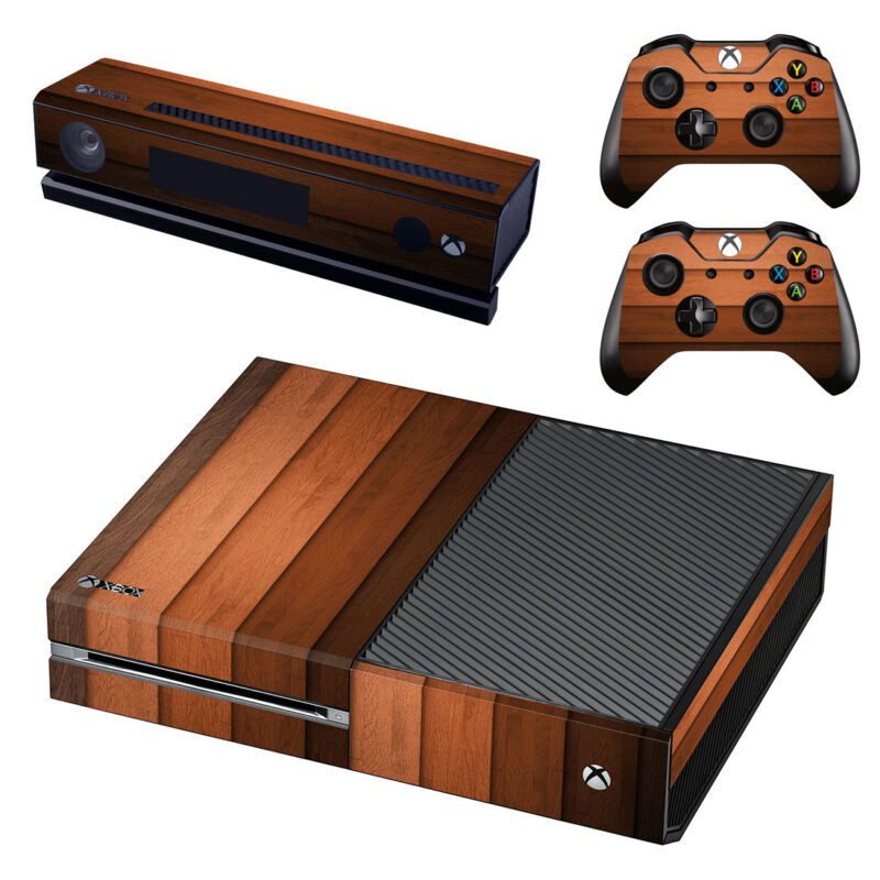 Brown Wood Plank Texture Xbox One Skin Sticker