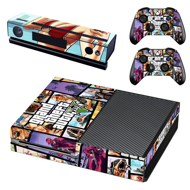 Grand Theft Auto V Game Skin Sticker For Xbox One Design 2