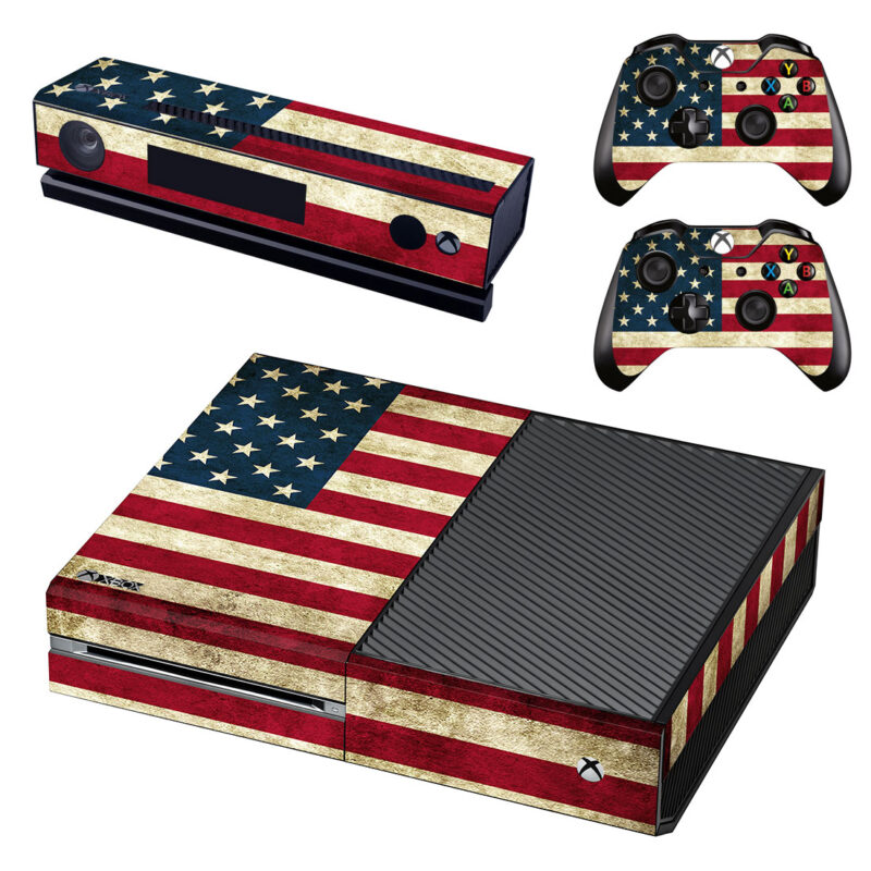 Flag Of USA Xbox One Skin Sticker Design 5