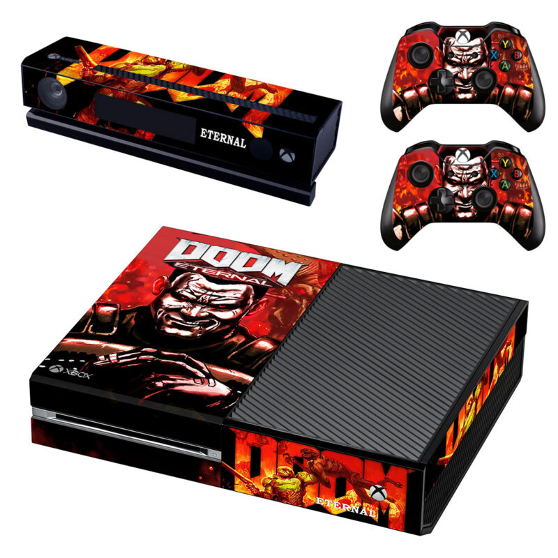 Doom Eternal Game Skin Sticker For Xbox One Design 1