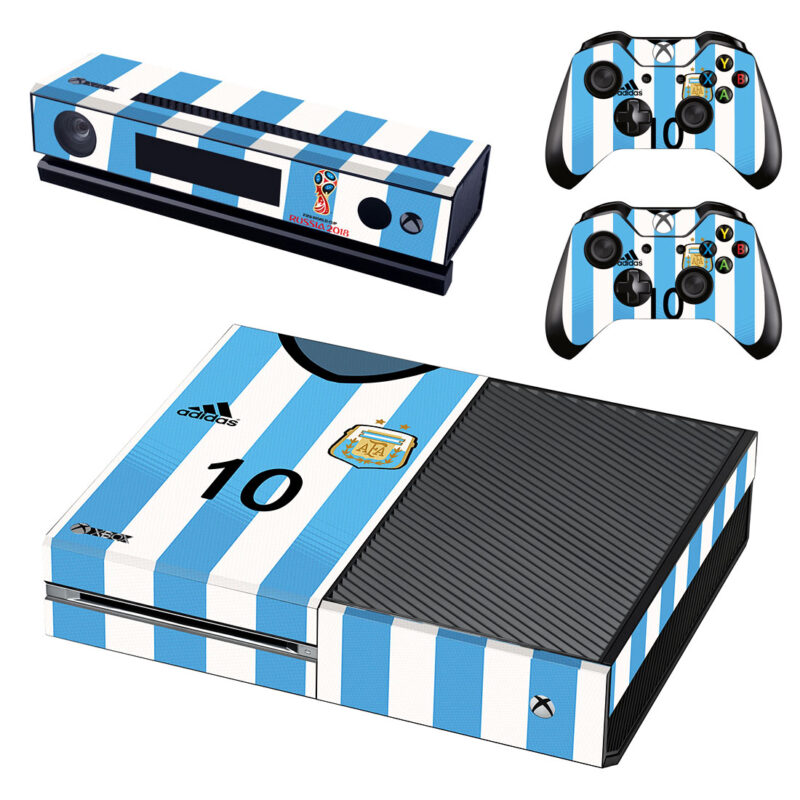 2018 FIFA World Cup Argentina Jersey Skin Sticker For Xbox One